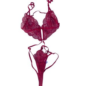 Striking Red Sexy‎ Lingerie Set